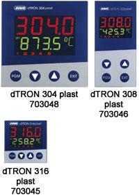dtron 300 plast - processregulator för plastindustrin (703046) Typblad 703046 38 / 89 Mått 48x48, 48x96, 96x96mm Två-/trepunkts-, modulerande, konitnuerlig regulator In-/utgångsmoduler