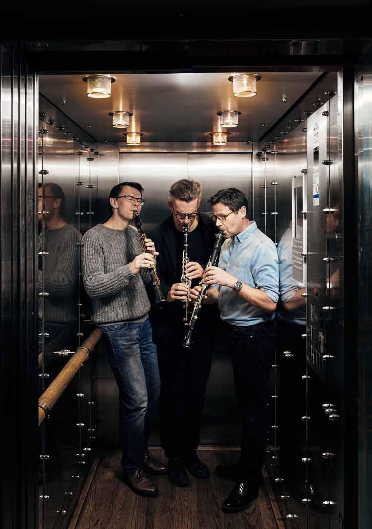Johnny Jannesson, Bo Boa Pettersson och Lars Paulsson, SONs klarinettstämma. Solister i 18.00 HOS OSS den 1 november då de möter Wenhovkvartetten.