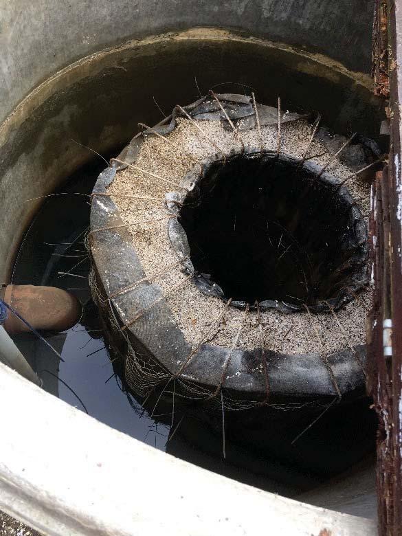 av kalkfilter har utvecklats vidare och ett antal så kallade kalkfilterbäddar har på senare år installerats i Sverige för att behandla dräneringsvatten (Ekstrand et al., 2014). Figur 38.