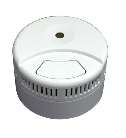 MINIBRANDVARNARE TRÅDLÖS MINI-BRANDVARNARE MED 3 ÅRS BATTERI MED KOMBINERAD VÄRMEDETEKTOR Denna optiska mini-brandvarnare har både rökdetektor och värmedetektor samt är trådlöst sammankopplingsbar.