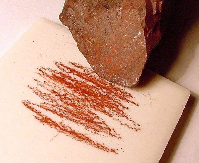 because it usually does not vary from sample to sample) The powder is produced by rubbing the mineral on a white,
