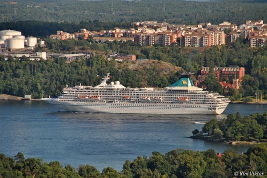 Arcadia Rederi: P&O Cruises Byggd: 2005 Längd: 285 meter GT: 82 972 Passagerare: 2556 Tidigare namn: (Queen Victoria) Antal anlöp: 4
