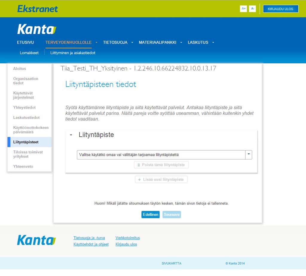 10. Anslutningspunkt Välj först om ni använder en egen eller förmedlarens* anslutningspunkt och lämna de begärda uppgifterna.