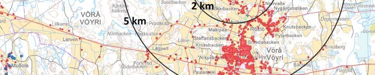 tuulivoimalasta, joiden yksikköteho on 3 MW.