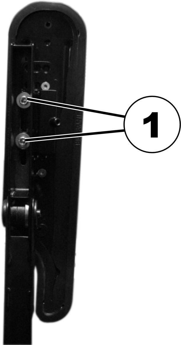 9.3.5 Justera armstödsdynans position på det uppfällbara armstödet Verktyg: