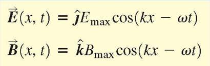 Elektromagnetiska vågor Vågfunktionen Amplituden: E max = c B max Vågtalet: c= λ / T f = 1 / T Vinkelfrekvensen: c= λ / T = (2π/k) / (2π/ω) = ω / k 103 Jämför vågfunktioner
