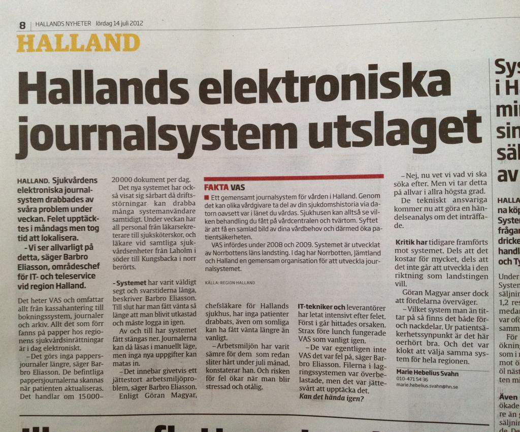 användarnas förslag till förbättringar inte tas tillvara.
