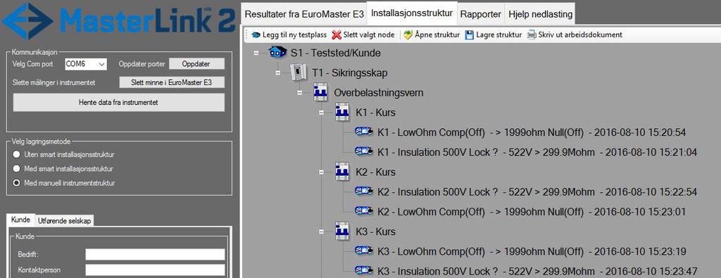 8. Användning av lagringsfunktionen på EuroMaster E3 8.