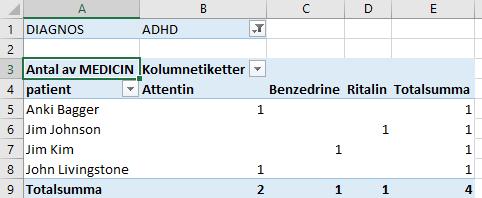 12.2.1 Pivot tabellen