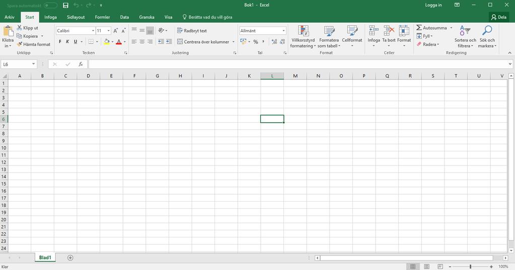 1. Introduktion Microsoft Excel är ett program för kalkyl och enklare datahanteringsuppgifter som ingår i programsviten