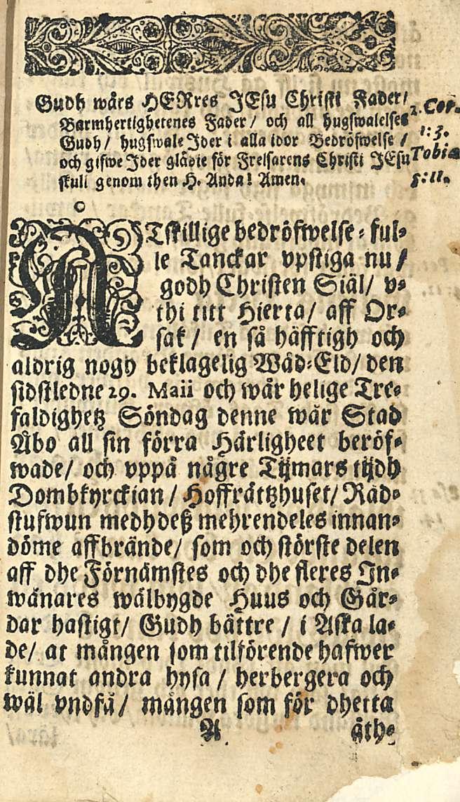 ! faldighetz I Gudb wärs HEiXres ITsu Chrifti B«mhelllghetenes Faber/ och all hugsivalelse» Gudh/ hugsw«l«lder < allaloor / Bedröfwelst /' och g«sweld«glätzie för FrelsarenS Chlistl IEsu«""" siuli