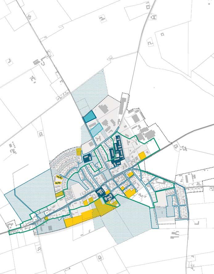 HAENHÖG Planreserv 70 enbostadshus (friliggande) alternativt mindre lägenheter + 0,7 ha för näringsverksamheter Utbyggnadsområde + 0,7 ha för näringsverksamheter (J) 1J FÖRSLAG Byggelseutveckling Den