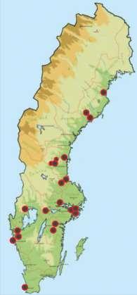 DELTAGANDE KOMMUNER 18 representativa kommuner, med