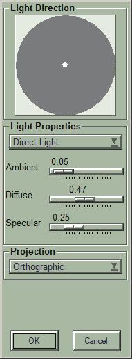 3. För att ändra belysningsalternativen väljer du Lighting Options (belysningsalternativ).