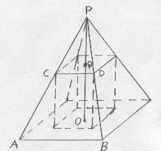 0 Höjden i en pyramid med kvadratisk botten är och baskvadratens sida Sidoytorna i pyramiden är kongruenta likbenta trianglar In i pyramiden är en kub placerad så, att hörnen i kubens baskvadrat