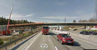 Första test av nya cykelbron Kungens kurva Första test av nya cykelstråket på bron mellan Kungens kurva och