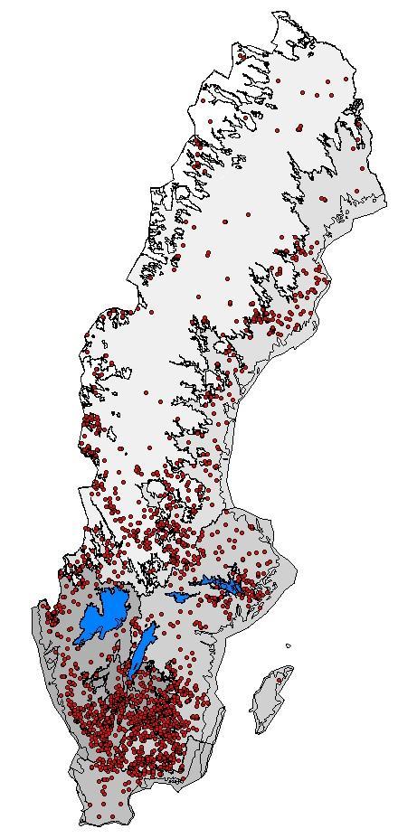 Dataunderlag Fisk i sjöar Två olika utdrag