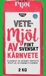 VETEMJÖL Coop. 2 kg. 1k 49)* K FLÄSKKARRÉ Scan. Färsk. MAX 2 ST/HUSHÅLL 2 FÖR 59** KAFFE MAX 1 KÖP/HUSHÅLL. Gevalia. 425-450 gr.