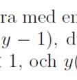 och y=3.