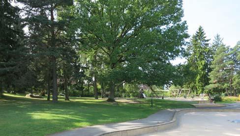 23. VIVSTAVARVSPARKE /2,2 ha KVARTERSPARK Bandhagsväg Vivstavarvsväg Ett av Sturebys större parkområd som erbjuder flera olika kvaliteter och värd.