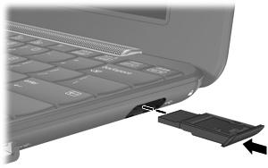 Använda HP Mini Mobile Drive Bay (endast vissa modeller) Mini Mobile Drive Bay är en USB-port som du kan använda för att lägga till mer lagringsutrymme i enheten.
