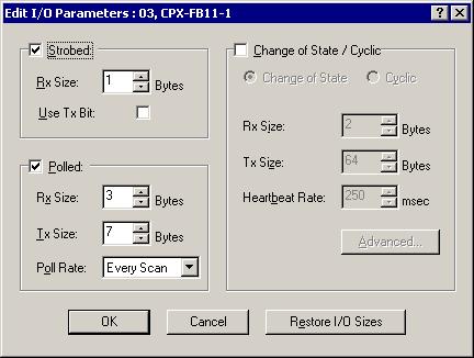 2. Montering Parametrering av slavar 1. Dubbelklicka på en slav i [Scanlist] (Bild 2/6). Dialogrutan [Edit I/O Parameters] öppnas. 2. Ange slavens I/O parametrar och bekräfta med OK.