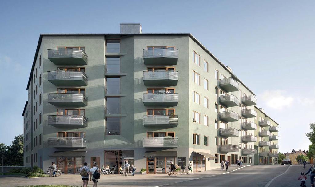 4 Gatuvy från sydöst. GEOGRAFISKT OMRÅDE Stadsmiljö Området ligger sydost om Globen-området och öster om riksväg 73, Nynäsvägen, i södra Stockholm.