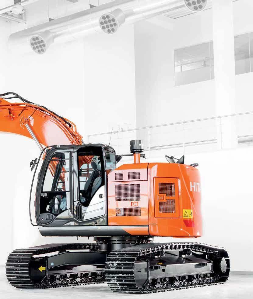 ZX225USLC-6 Ökade möjligheter Snäv svängradie (2 m) är perfekt på trånga platser.