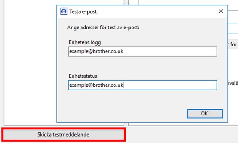 2.5 Testa och distribuera Meter Read-konfigurationen Innan du distribuerar konfigurationen för att övervaka kundens enheter skickar du ett testmeddelande med e-post för att kontrollera att