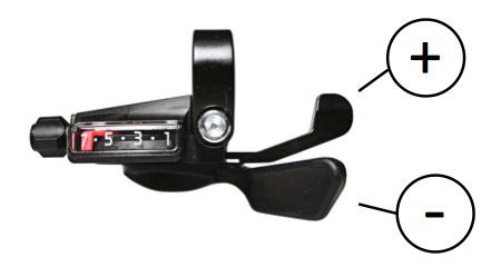 Växlarna Cykla friktionsfritt Din EcoRide har antingen nav-växel (Nexus) eller utanpåliggande växlar (Acera/Deore).