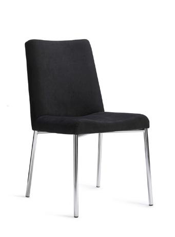 STOLAR CHAIRS Tweed Joel Karlsson Karmstol med stativ i krom eller pulverlack. Helklädd sits/rygg samt armstöd. Med eller utan hjul. Armchair with frame in chrome or powder coating.