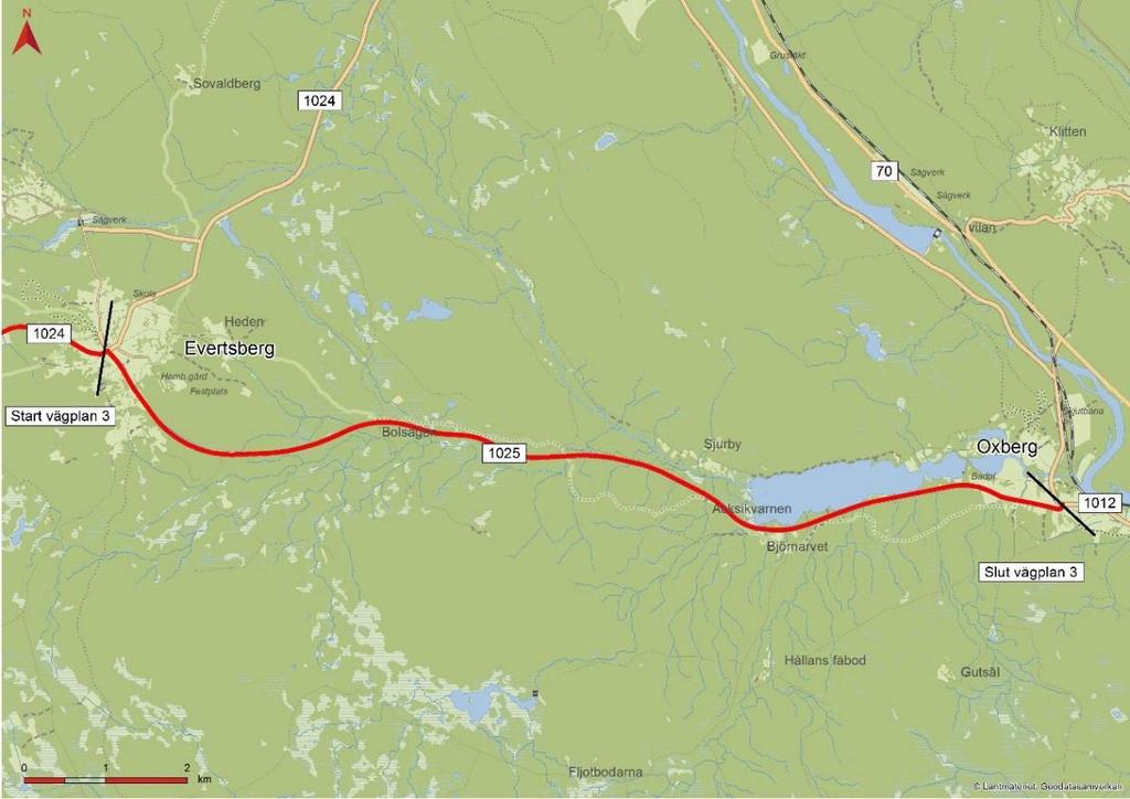 1. Uppdrag Denna PM ingår i Trafikverkets projekt Vasaloppsvägen (väg 1024/1025), sträckningen Fiskarheden Evertsberg Oxberg.