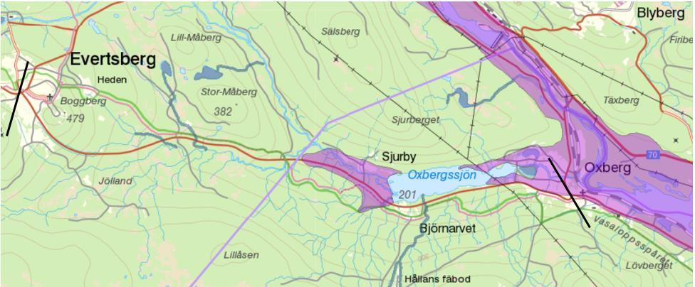 4.2. Våtmarker Längs sträckan finns inga våtmarker som utpekats i länsstyrelsens våtmarksinventering. 4.3.