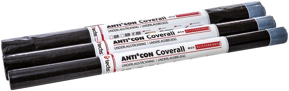 Anticon Coverall Vår bästa underlagstäckning/underlagstak. Varje rulle är 1,5 m bred och väger endast 6 resp. 12 kg.