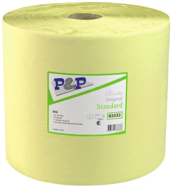 10083350 Torkrulle Ekonomi Vit nyfiber 1 000 m x 30 cm 1 rle/frp Industrirulle Big Snabb
