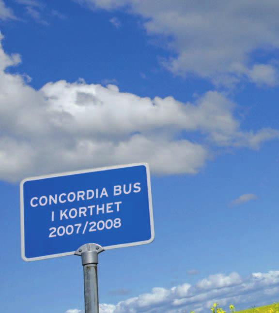 KAPITEL 02 Det här är Concordia Bus 04 VD-ord 06 Vision, affärsidé, mål och strategier 08 Marknad 12 Swebus 14 Concordia Bus Finland 15 Concordia Bus Norge 16 Swebus Express 17 Concordia Bus Fleet 18