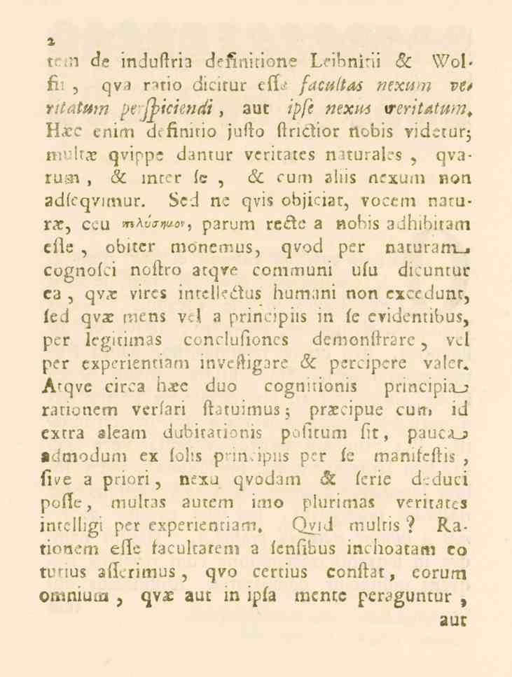 2 *! d? industri J1 deknirione Leibnirii <5_ Wol< ii! j qvi ratio clicirur ef!- faen/tas nexum re/»>?/e.i»m perjbicimdi, aut i/)/e «exi«ve^'i<st_^/??. H^rc enim d.