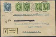 Praktex, 4,4,5. 700:- Tvåfärgad siffertyp / Bicoloured numeral type 252K 61, etc.