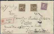 290 291 283 284 289 293 294 297 296 295 Lilla Riksvapnet Stående lejon Small Coat-of-Arms Standing lion 280 141bz 5 öre brunröd,