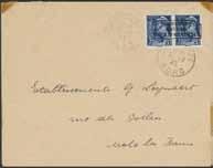 1608P 8a, b P.O. in Romania 1918 Overprint 5 Bani / 5 Pf dark green and 5 Pf blackish green (all stamps are sign. HEY BPP) in full sheets, canc Bukapest 22 MAI 18. EUR 2440 2.