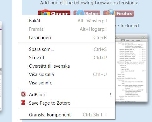 Om du exempelvis vill lägga in en referens till en blogg så lägger du in informationen manuellt istället.