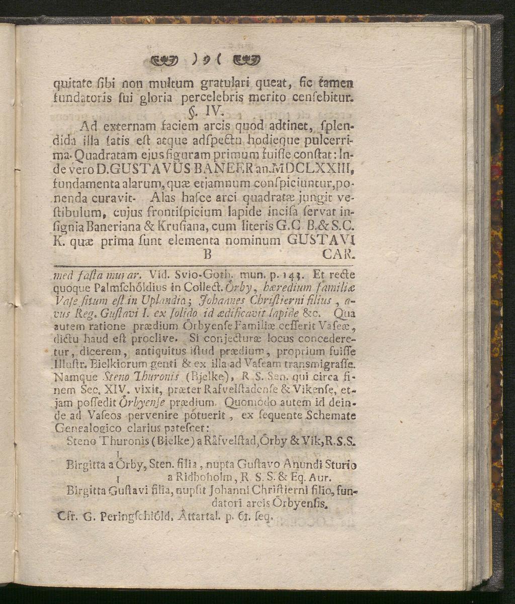 quitafe (ibi nom mujtum gratulari queat, fic tamen fundjtoris fui gloria percelebris merit o cenfebitur.
