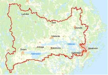 MÄLAREN Mälaren är Sveriges tredje största sjö och används som dricksvattentäkt av cirka två miljoner människor.