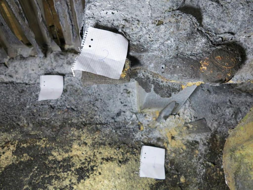 Figur13: Visar djupare brandförkolnad vid