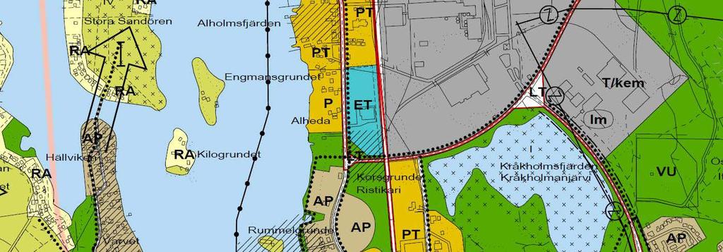 298, STST 2017-09-18 16:00 / :s bilaga: Bilaga 298 B, stst 18.9.2017 Bild 6: Utdrag ur generalplanen.