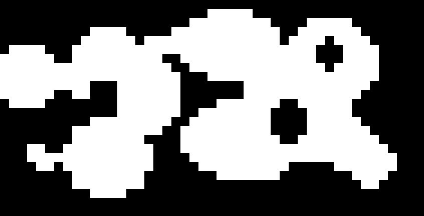 2.3.3 Cellular Automata Cellular Automata fungerar genom att fylla ett rutnät med slumpmässigt brus som slumpar mellan att en cell är död eller levande, sedan används 4-5 regeln