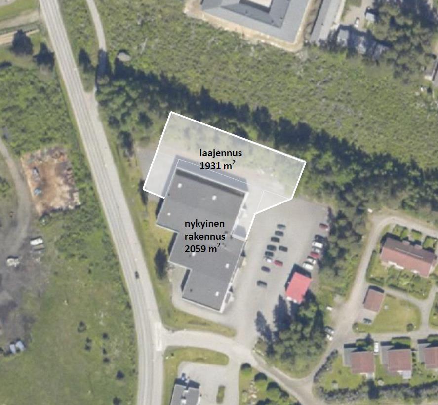 151, STST 017-05-9 16:00 / :s bilaga: Bilaga 151 B, stst 9.5.017 UTREDNING FÖR AFFÄRLOKALENS UTVIDGNING BÄCKVÄGEN 13 SELVITYS TOIMITILOJEN LAAJENTAMISESTA BILAGA 6 LIITE 6 Kuva 9.
