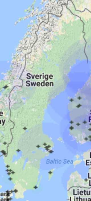 Källa: Screenshot från (The Coverage Map lightning maps n.d.
