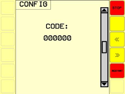 IOBU - TERMINAL Config-meny I konfigurationsmenyn anges din lastningsvagns utrustning.
