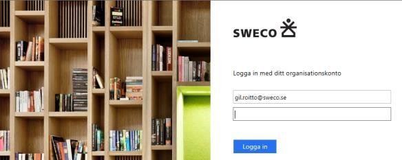 com/us/app/piano-by-sweco/id1055334846) 3. Installera appen 4. Öppna appen 5. Välj Login med Sweco Account för att logga in med din Sweco användare. 6.